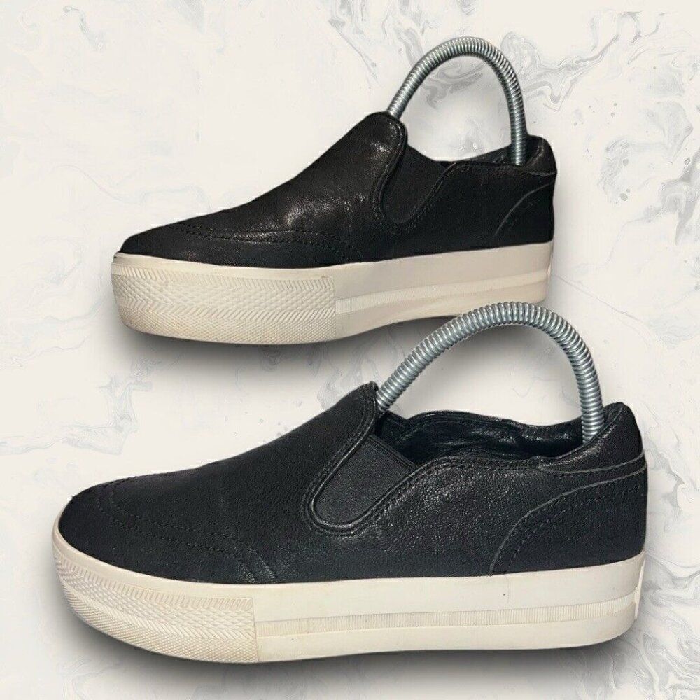 Ash Black Jungle Slip On Comfort Platform Fashion Sneakers Womens Size 8